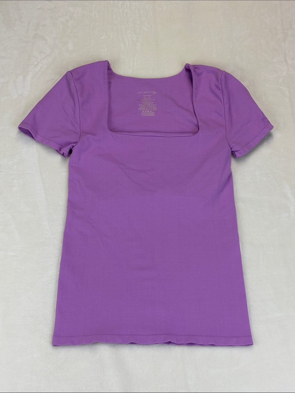 FREE PEOPLE Intimately Clean Lines Sunfade Baby Tee Purple Size Medium/ Large